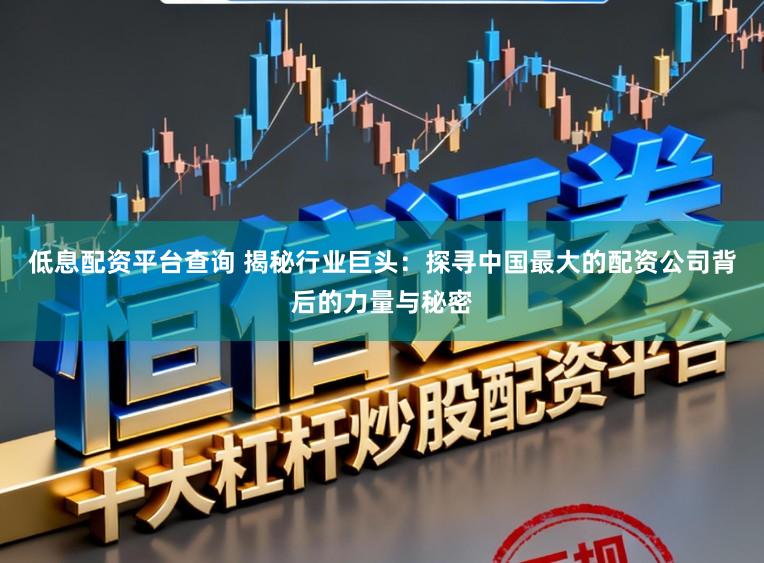 低息配资平台查询 揭秘行业巨头：探寻中国最大的配资公司背后的力量与秘密